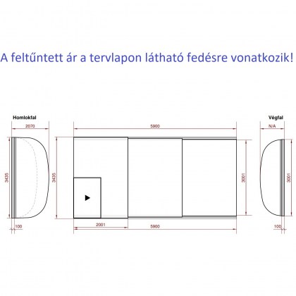 Verona polikarbonát medencefedés